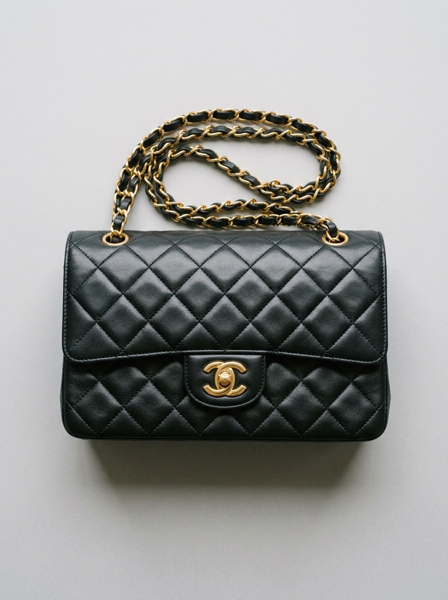 1990s quilted caviar leather flap bag