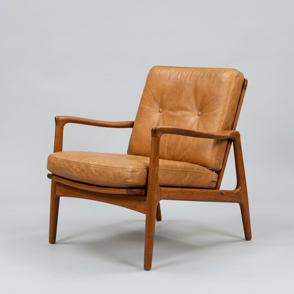 1960s Danish teak lounge chair